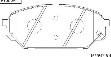 Asimco KD9732 - Kit pastiglie freno, Freno a disco autozon.pro