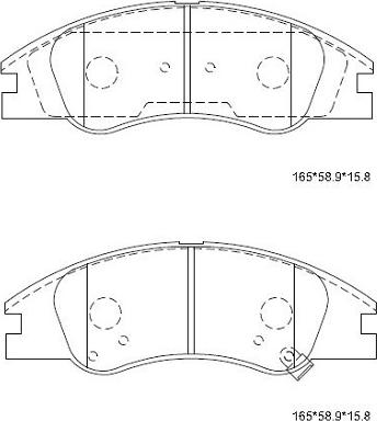 Asimco KD9720 - Kit pastiglie freno, Freno a disco autozon.pro