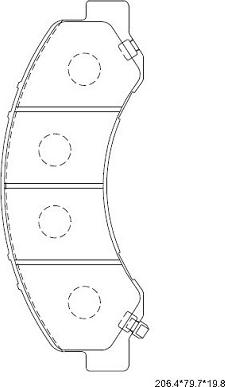 Asimco KD4404 - Kit pastiglie freno, Freno a disco autozon.pro