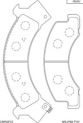 Asimco KD4401 - Kit pastiglie freno, Freno a disco autozon.pro