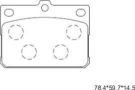 Asimco KD4617 - Kit pastiglie freno, Freno a disco autozon.pro