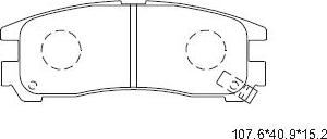 Asimco KD4624 - Kit pastiglie freno, Freno a disco autozon.pro