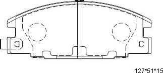 Asimco KD4300ZY - Kit pastiglie freno, Freno a disco autozon.pro