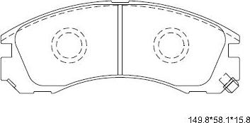 Asimco KD4243 - Kit pastiglie freno, Freno a disco autozon.pro