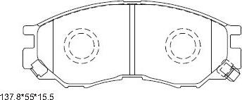 Asimco KD4231 - Kit pastiglie freno, Freno a disco autozon.pro