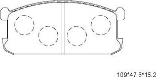 Asimco KD4745 - Kit pastiglie freno, Freno a disco autozon.pro