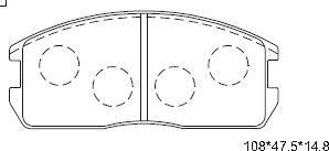 Asimco KD4709 - Kit pastiglie freno, Freno a disco autozon.pro