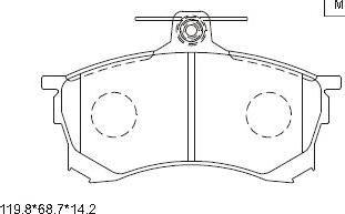 Asimco KD4706 - Kit pastiglie freno, Freno a disco autozon.pro