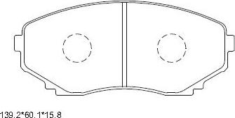 Asimco KD4702 - Kit pastiglie freno, Freno a disco autozon.pro