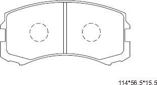 Asimco KD4719 - Kit pastiglie freno, Freno a disco autozon.pro