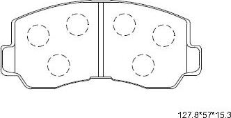 Asimco KD4732 - Kit pastiglie freno, Freno a disco autozon.pro