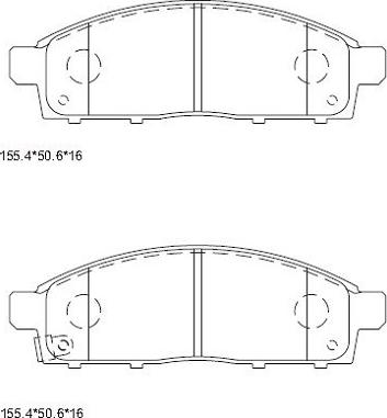 Asimco KD4723 - Kit pastiglie freno, Freno a disco autozon.pro