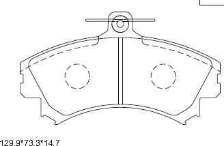 Asimco KD4727 - Kit pastiglie freno, Freno a disco autozon.pro