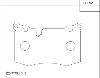 Asimco KD6592 - Kit pastiglie freno, Freno a disco autozon.pro