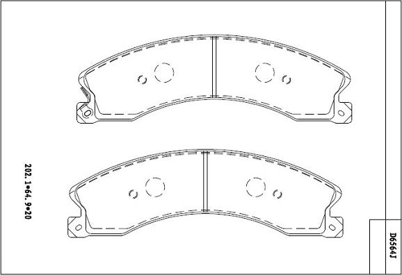 Asimco KD6564 - Kit pastiglie freno, Freno a disco autozon.pro