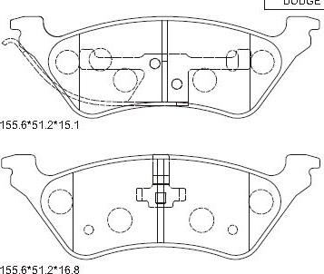 Asimco KD6509 - Kit pastiglie freno, Freno a disco autozon.pro