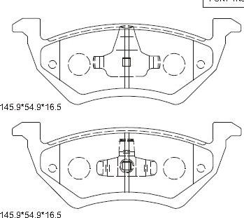 Asimco KD6514 - Kit pastiglie freno, Freno a disco autozon.pro