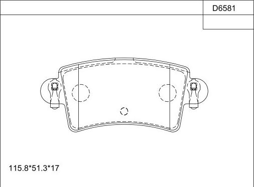 Asimco KD6581 - Kit pastiglie freno, Freno a disco autozon.pro