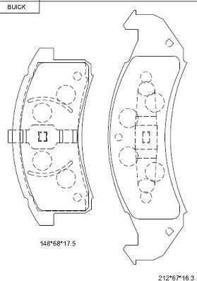 Asimco KD6609 - Kit pastiglie freno, Freno a disco autozon.pro