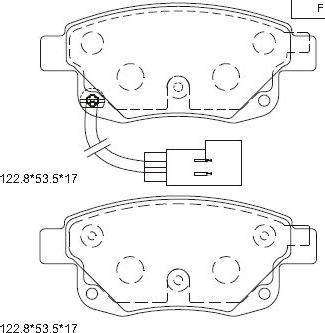 Asimco KD6602 - Kit pastiglie freno, Freno a disco autozon.pro