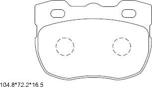 Asimco KD6205 - Kit pastiglie freno, Freno a disco autozon.pro