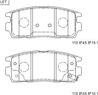 Asimco KD6211 - Kit pastiglie freno, Freno a disco autozon.pro