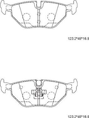 Asimco KD6793 - Kit pastiglie freno, Freno a disco autozon.pro