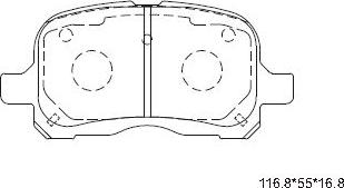 Asimco KD6769 - Kit pastiglie freno, Freno a disco autozon.pro