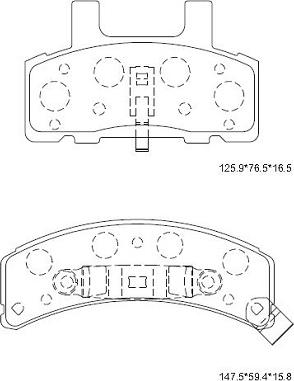 Asimco KD6760 - Kit pastiglie freno, Freno a disco autozon.pro