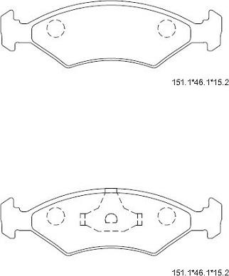 Asimco KD6724 - Kit pastiglie freno, Freno a disco autozon.pro