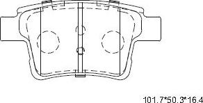 Asimco KD6775 - Kit pastiglie freno, Freno a disco autozon.pro