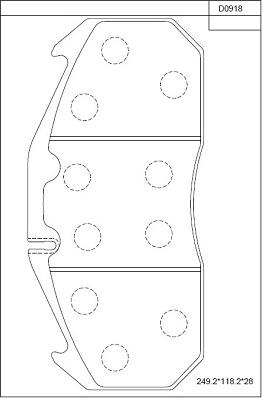 Asimco KD0918 - Kit pastiglie freno, Freno a disco autozon.pro