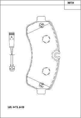 Asimco KD0724 - Kit pastiglie freno, Freno a disco autozon.pro