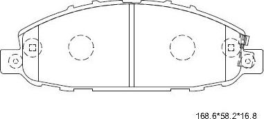 Asimco KD1475 - Kit pastiglie freno, Freno a disco autozon.pro