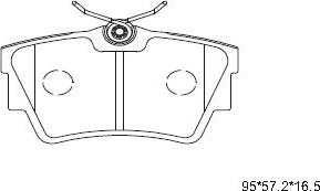 Asimco KD1518 - Kit pastiglie freno, Freno a disco autozon.pro