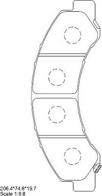 Asimco KD1601 - Kit pastiglie freno, Freno a disco autozon.pro