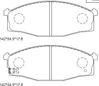 Asimco KD1246 - Kit pastiglie freno, Freno a disco autozon.pro