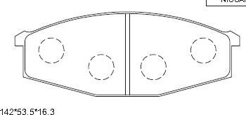 Asimco KD1262 - Kit pastiglie freno, Freno a disco autozon.pro