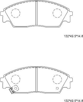 Asimco KD1791 - Kit pastiglie freno, Freno a disco autozon.pro