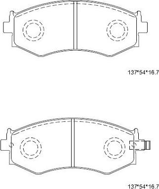 Asimco KD1765 - Kit pastiglie freno, Freno a disco autozon.pro