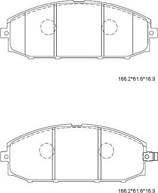 Asimco KD1762 - Kit pastiglie freno, Freno a disco autozon.pro