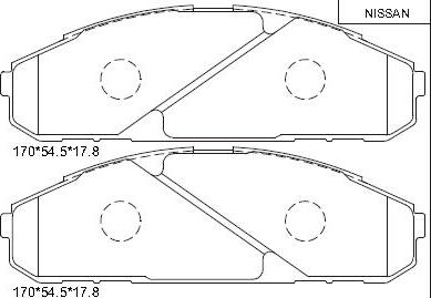 Asimco KD1706 - Kit pastiglie freno, Freno a disco autozon.pro