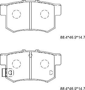 Jurid HQJ2214A - Kit pastiglie freno, Freno a disco autozon.pro