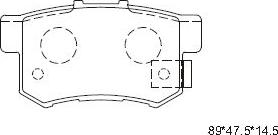 Asimco KD1702W - Kit pastiglie freno, Freno a disco autozon.pro