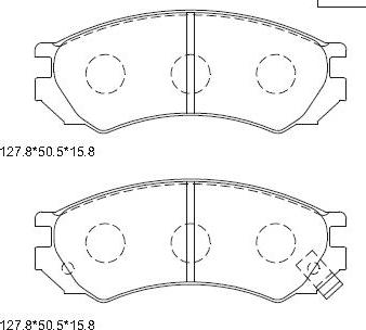 BENDIX 571443 - Kit pastiglie freno, Freno a disco autozon.pro