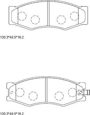 Asimco KD1787 - Kit pastiglie freno, Freno a disco autozon.pro