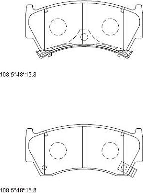 Asimco KD1732 - Kit pastiglie freno, Freno a disco autozon.pro