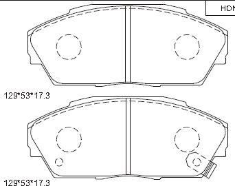 Asimco KD1774 - Kit pastiglie freno, Freno a disco autozon.pro