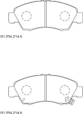 Asimco KD1777 - Kit pastiglie freno, Freno a disco autozon.pro