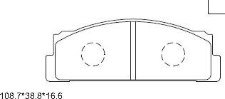 Asimco KD8704 - Kit pastiglie freno, Freno a disco autozon.pro